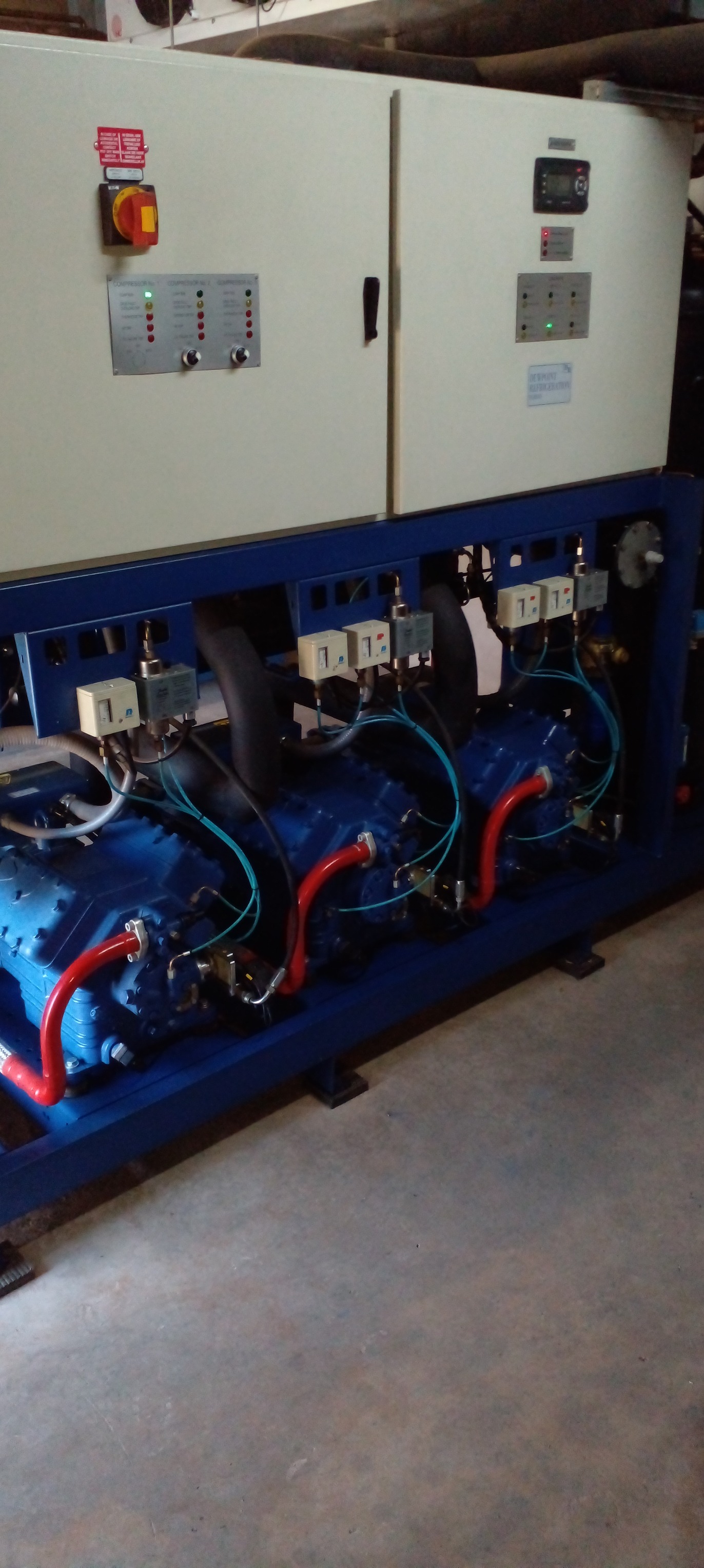 Modern air conditioning unit installation